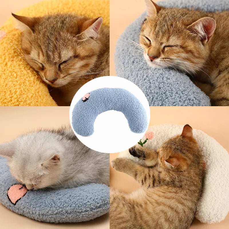 Little Pillow For Cats Fashion Neck Protector Deep Sleep Puppy