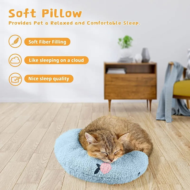Little Pillow For Cats Fashion Neck Protector Deep Sleep Puppy